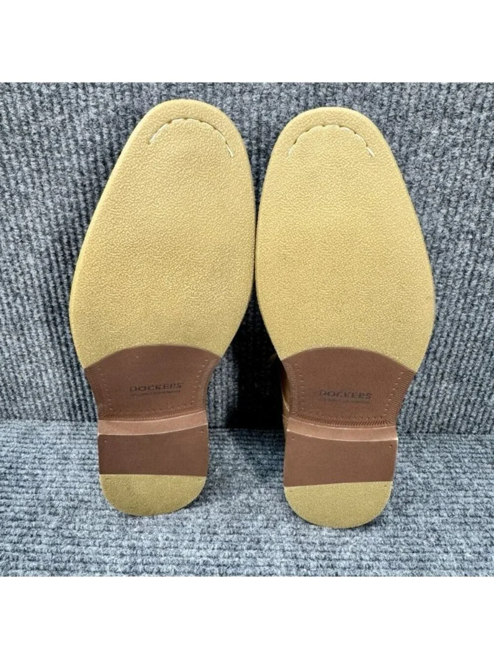 Dockers Shoes Mens 12 Tan Brown Bronson Oxford Lace Up Casual Dress Gum Sole